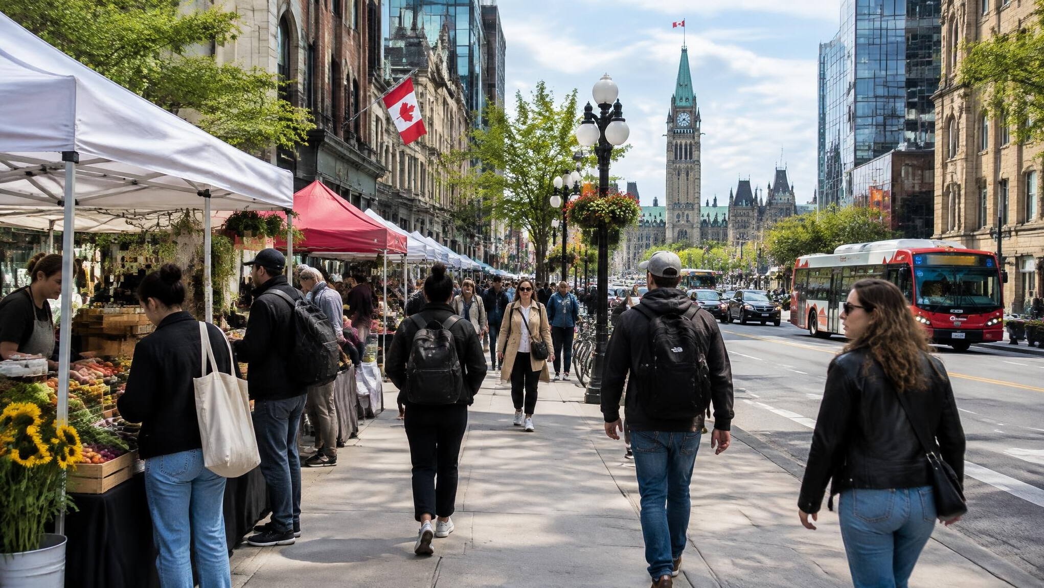 ottawa street market scene